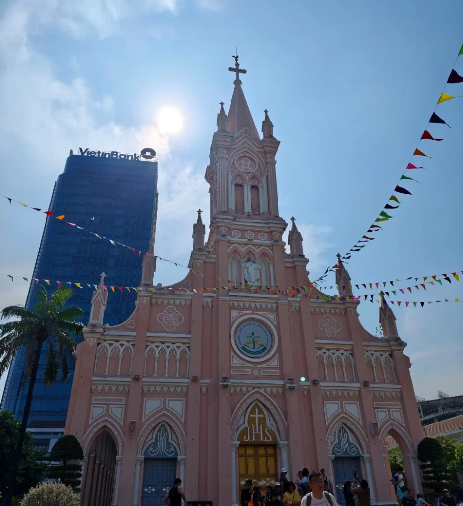 Da Nang Cathedral visited during PowerWealth Vietnam company trip