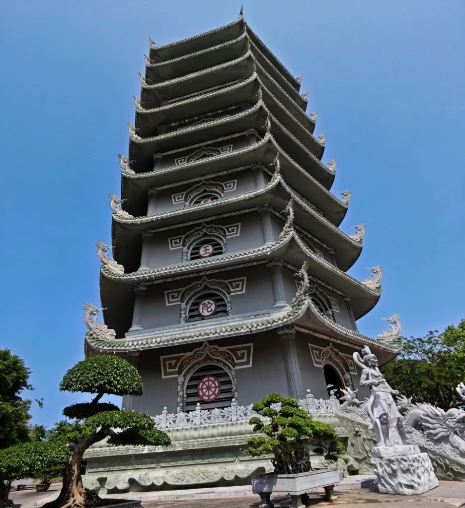 Pagoda temple in Da Nang during PowerWealth Vietnam company trip